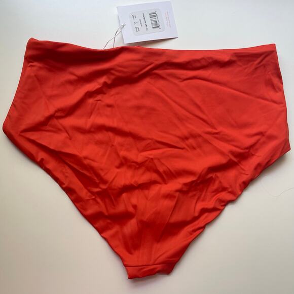 Andie Women's Swim Bikini Bottom - Vibrant Red - Picture 2 of 4